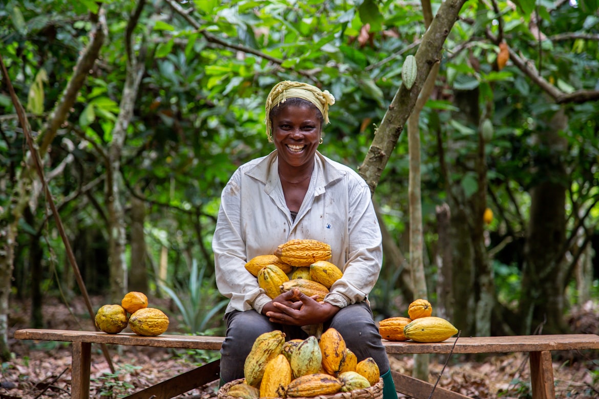 African farmers in field